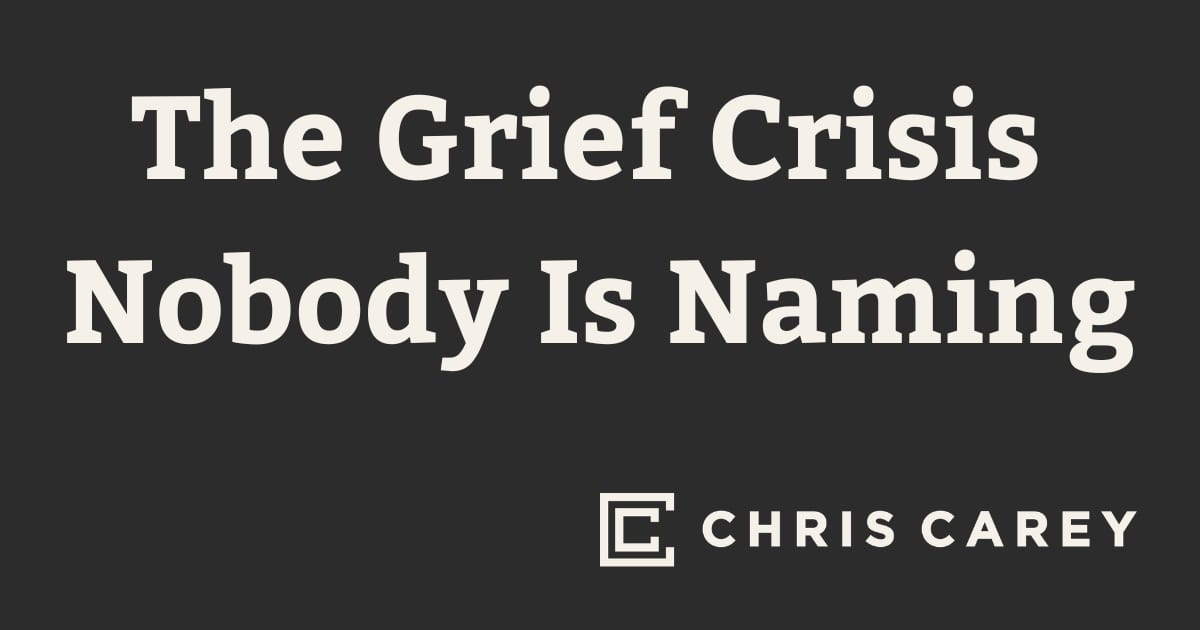 The Grief Crisis Nobody Is Naming